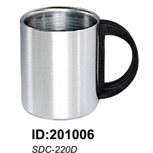 Tasse à double paroi en acier inoxydable de haute qualité 18/8 Sdc-220d